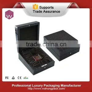 Luxury High Black Lacquer Wooden Perfume Bottle Box thumbnail-3