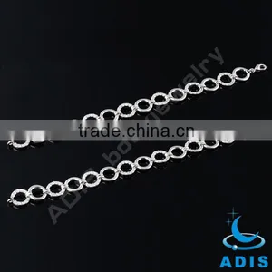 Hot Sell Crystal Clear Brass Bracelet Copper Bracelet thumbnail-1