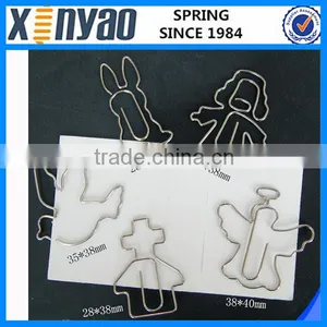 Hight Quality Promotional Gifts Custom Logo Metal Silver Animals Shape Paper Clips thumbnail-1