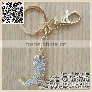 New Arrival Best Sell High Heel Shoes Key Chain With Crystal thumbnail-2