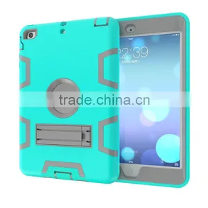 Fashion and Special Designde Contrast Color Tablet Case for Ipad Mini 3 With Kickstand thumbnail-2