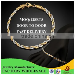ATHENAA Best Price New Design Hip Hop Jewelry Wholesale Copper Rope Chain Brided Bracelet for Man and Woman thumbnail-1