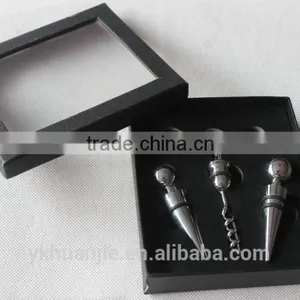 Metal Wine Bottle Accessory Corkscrew Pourer Magic Wine Set Kit Gift thumbnail-5