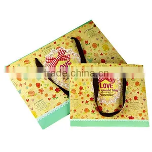 Square Colorful Printing Paper Shopping Bag thumbnail-1
