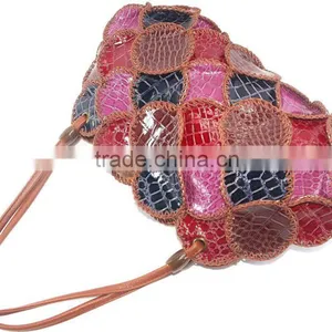 Handmade Crochet Leather Bag for Female Trendy Style Best Quality Material Low Price thumbnail-2