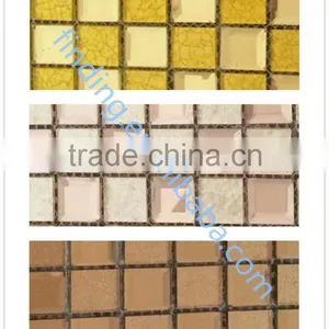 2015 Self-adhesive Glass Mosaic Tile for Bathroom Tile Designs/bathroom Tile thumbnail-1