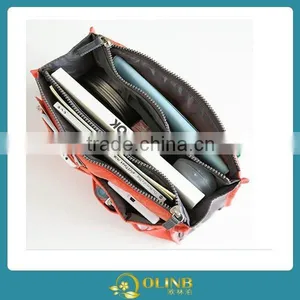 Double Zipper Multifunctional Toiletry Fashion Nylon Cosmetic Travel Bag thumbnail-3