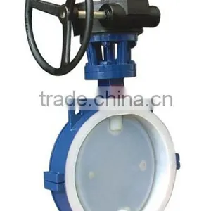 PTFE Anti-corrosion Butterfly Valve/Lining Ball Valve & Flange Chinese Manufacturer thumbnail-1