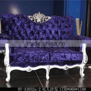 High Density PU Foam Sofas, 1+2+3 Wooden Hand Carving Living Room Sofas thumbnail-2