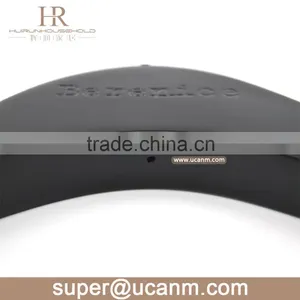 HRW-86I0B Luxury Lotus Wooden Clothes Coat Hanger Balck Finish thumbnail-5