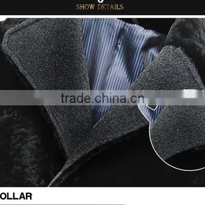 Knee Long Sheepskin Shearling Coat Men Real Leather Sheepskin Jacket Winter Jacket thumbnail-5