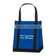 NON-WOVEN WINE AND GROCERY COMBO TOTE BAG WITH POLY BOARD INSERT thumbnail-1