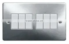 Best Quality Metal Panel 6gang Electrical Wall Switches thumbnail-1