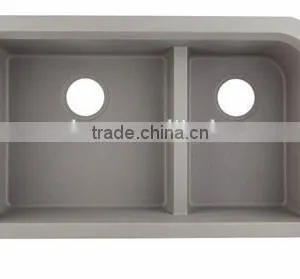 Solid Surface Quartz Composite Material Double Bowl Kitchen Sinks,resin Stone Kitchen Sinks thumbnail-3