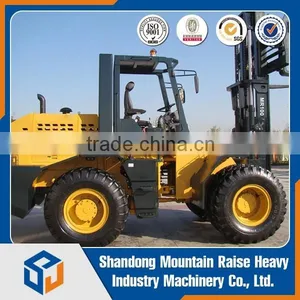 Chinese Manufacturer NEW 6 Wheels 10Ton MR100 Rough Terrain Forklift thumbnail-1
