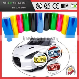 12 Colorful Headlight Sticker Car Headlight Film Color Changing Wrapping Headlight Tint Film 0.3*10m thumbnail-1