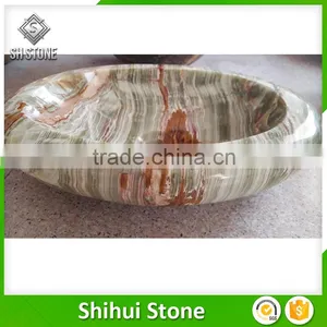 Hand Carved Blue Limestone Vanity Wash Basin for Bathroom thumbnail-5