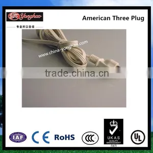 YH-12/13 American Three PINS 125 V/15 A High Quality With Lower Price/ Yonghao Factory Supply Safe UL Power Cord With IEC 13 thumbnail-1