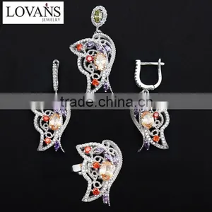 Customize 925 Silver Earrings Set Wedding Decoration Fashion Jewelry TZ-0212 thumbnail-6