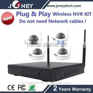 Plug n Play IR Dome Wifi ip Camera 4 Channel Wireless Nvr Kit thumbnail-1