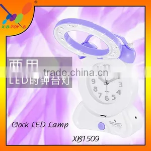 High Quality 2016 Wholesale LED Desk Lamp With Alarm Clock Modern Bedroom/Living Room LED Night Light With Clock thumbnail-5