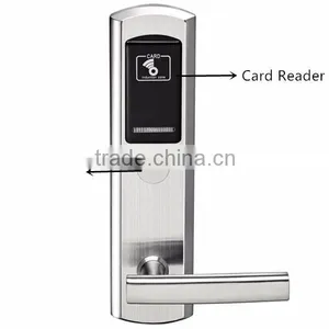 Stainless Steel RFID Key Card Hotel Electronic Door Lock thumbnail-4