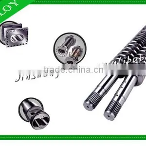JINSHENG/Conical Twin Screw Extruder Suppliers/screw and Barrel for Extruder thumbnail-1