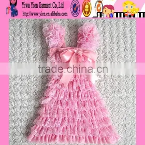 Cheap And Fine Baby Lace Rompers Children Girl Bow Baby Lace Rompers thumbnail-1