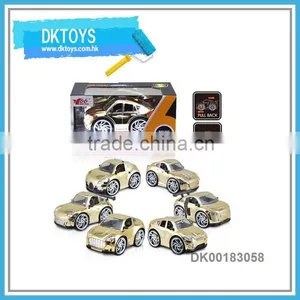 Welcome Gift 1:28 Scale Gilt Toy Pull Back Car Diecast Toy For Kids thumbnail-1