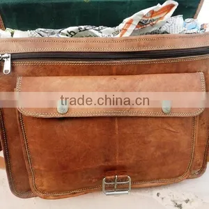 Real Leather Embroidred Cross Body Messenger Bag/pure Leather Satchel Bag thumbnail-2