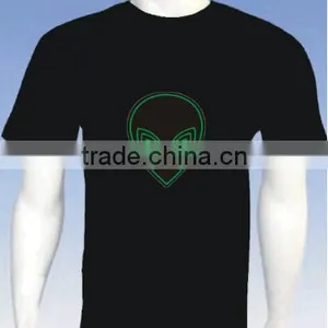 100% Cotton EL T-shirt for Party thumbnail-2