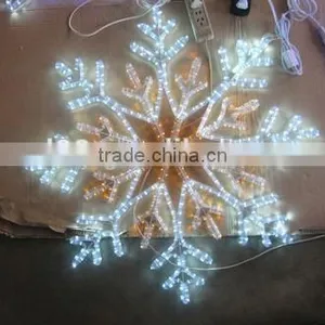 Led Rope Light Snowflake/christmas Snoflake/outdoor Lighted Snowflakes thumbnail-1