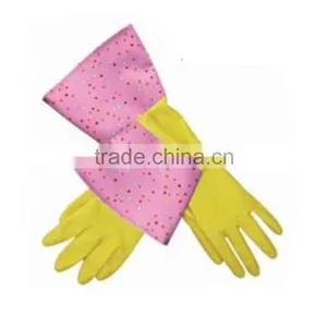 Various Colored Long Sleeves Latex Kitchen Gloves thumbnail-6