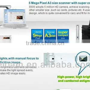 A3 /A4/A5/A6/A7 High Speed Portable Scanner for Scanning Documents, Books, Photoes, Cards,magazines 5.0 Mega CMOS S600 thumbnail-1