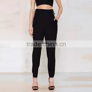 Trade Assuarance Supplier Latest New Design Fashion High Waisted Women Casual Pants thumbnail-2