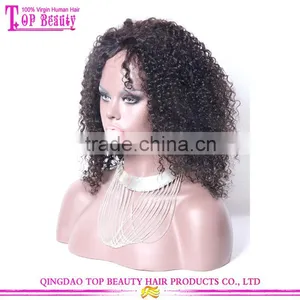 High Quality Virgin Afro Kinky Human Hair Wig Brazilian Human Hair Kinky Curly Wig For Black Women thumbnail-3