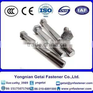 Stainless Steel 304 DIN933 DIN931hex Bolt and Nut and Washer thumbnail-5