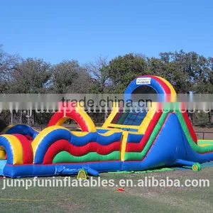 2015 Hot Inflatable Barrier Jumping Bouncer,Commercial Challenge Obstacle Course With Fun thumbnail-1