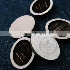 18*13mm Setting Size Vintage Style Natual Log Wood Bezel Oval Pendant Setting DIY Findings Supplies 1421082 thumbnail-4