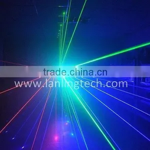 RGB Trifan Super-cool Cheap Multi-Effect 3 Heads Disco DJ Laser thumbnail-6