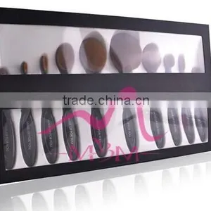 High Quality 10 Pcs Private Label Toothbrush Shape Oval Cosmetic Brushes Makeup Brushes thumbnail-3