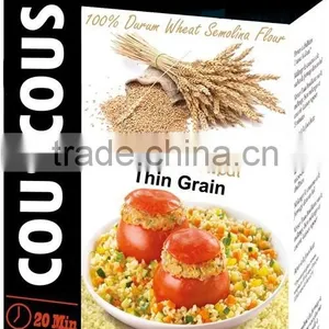 Couscous. 100% Durum Wheat Semolina Flour. Premium Quality Whole Wheat Couscous. Couscous Thin Grain Bag 1Kg. thumbnail-1