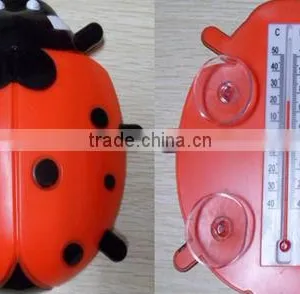 Ladybird Ladybug Plastic Decorative Outdoor Window Thermometer thumbnail-1