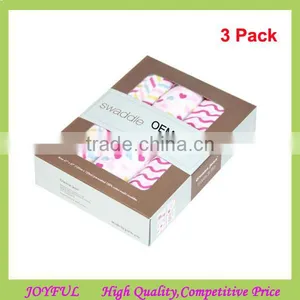 100% Muslin Cotton Unisex 3 Pack Baby Swaddle Wrap Blanket thumbnail-1