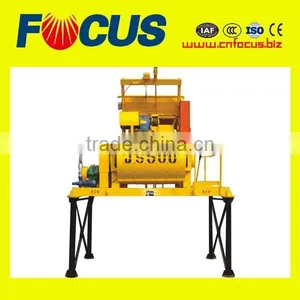 Factory Direct Selling Double Horizontal Shafts Concrete Mixer Js500 thumbnail-1