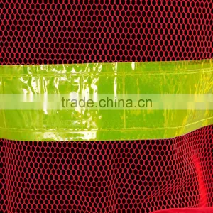Ansi Hi Vis Red Yellow Conspicuity Vest With Pvc Reflective Taps Road and Working Safety Warning Sleevel thumbnail-2