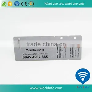ISO CMYK Printed Membership Plastic Combo Card With Hole Punching thumbnail-1