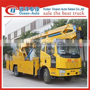 Driving Type 4x2 FAW 20 Meters Aerial Platform Working Truck for Sale thumbnail-2