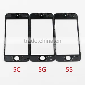 New Arrival 3 in 1 Original Outer Glass With Frame With Oca for IPhone 5 LCD Refurbishing thumbnail-1