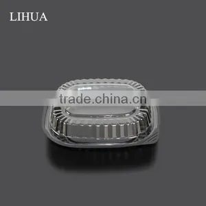 PS Black Base BOPS Clear Lid Plastic Take Out Food Container Box for Sushi,Salad,Fruit,Vegetable,Dessert,Cold Dish Packaging thumbnail-3